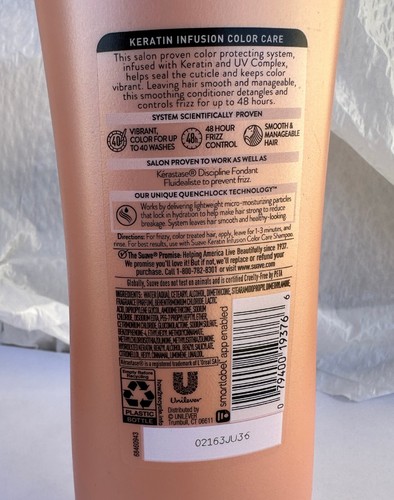 Suave KERATIN INFUSION Conditioner for Frizzy Hair, 12.6 oz - Picture 6 of 6