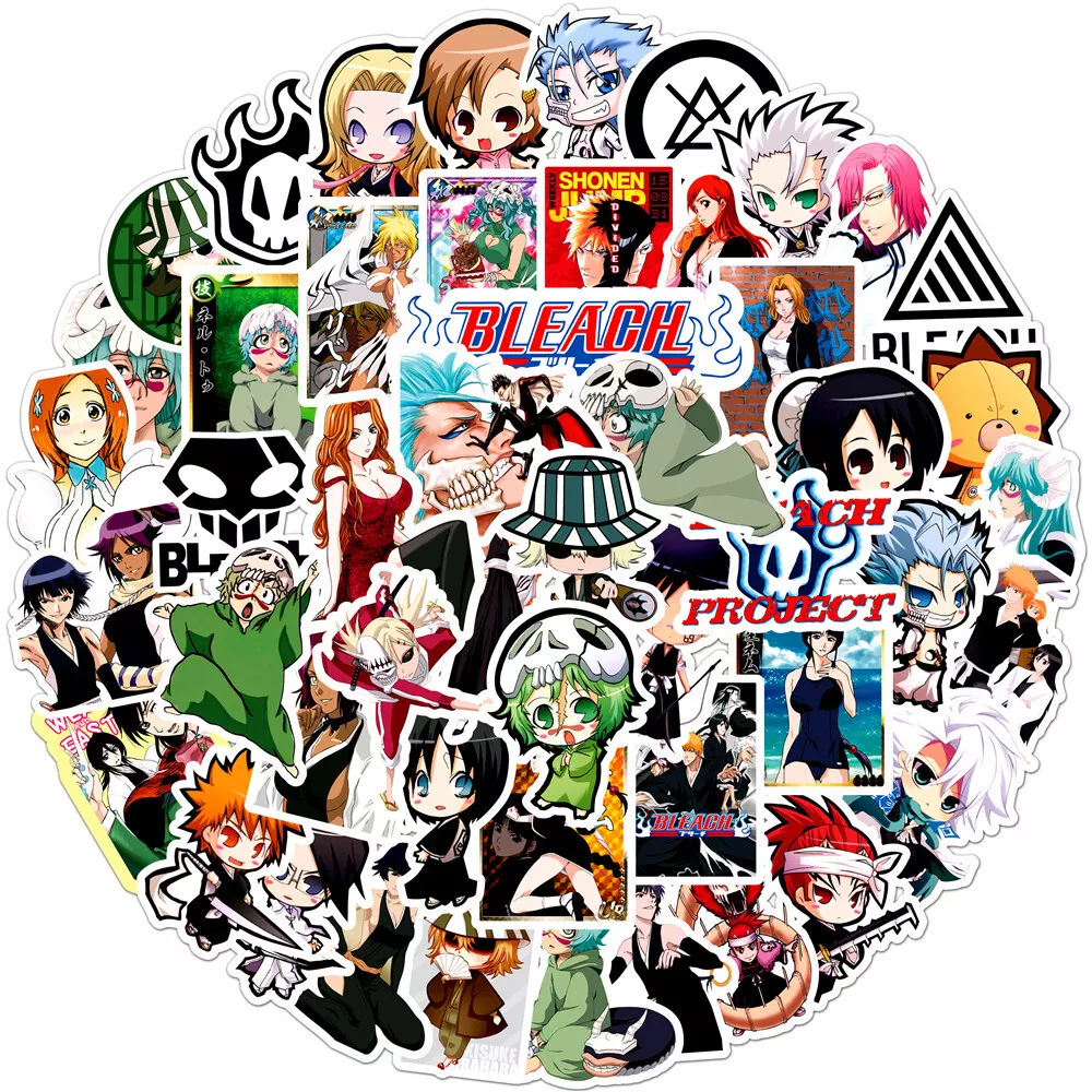 Anime Stickers 100 Pcs Bleach, Anime Bleach Laptop Stickers