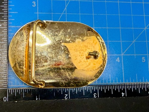 Western Swirl Ornate Etched & 24K Gold Plated Floral Theme Belt Buckle - Picture 7 of 21