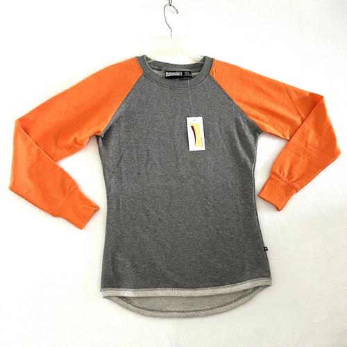 PENNANT Shirt Womens XS Gray with Orange Sportswear Baseball New with Tags