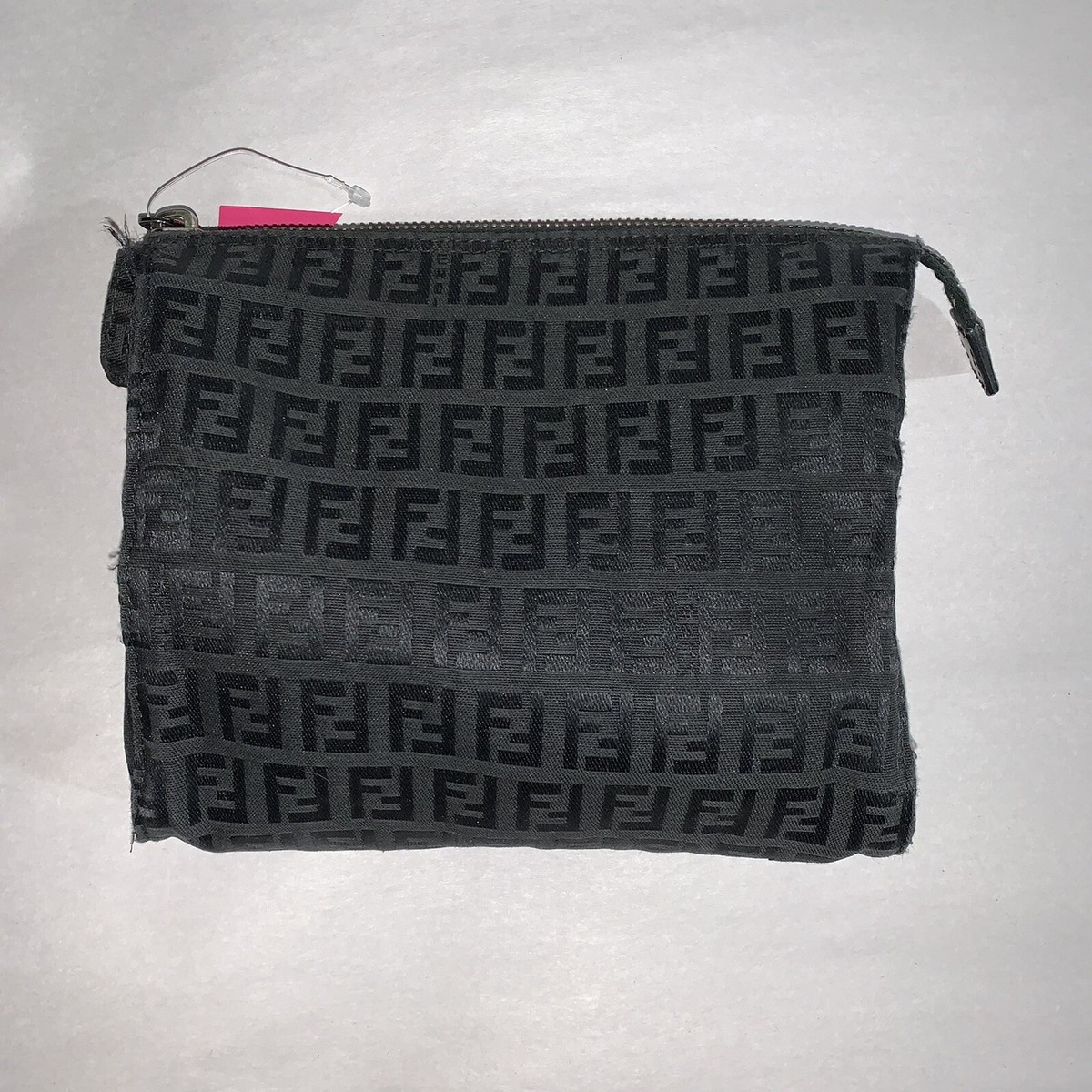 pre-loved auth FENDI signature black FF logo jacquard pre-loved auth FENDI signature black FF logo jacquard