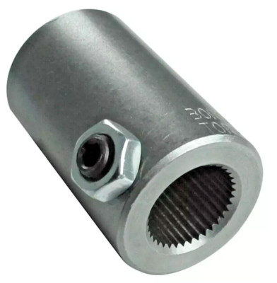 Borgeson Steering Coupler 17mm Spline x 3/4'' Smooth Bore Steel 312500