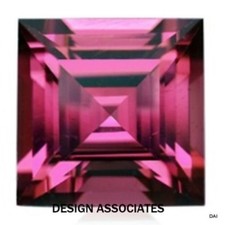 RHODOLITE GARNET 5 MM SQUARE CUT BEAUTIFUL COLOR