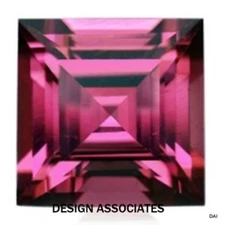 RHODOLITE GARNET 5 MM SQUARE CUT BEAUTIFUL COLOR