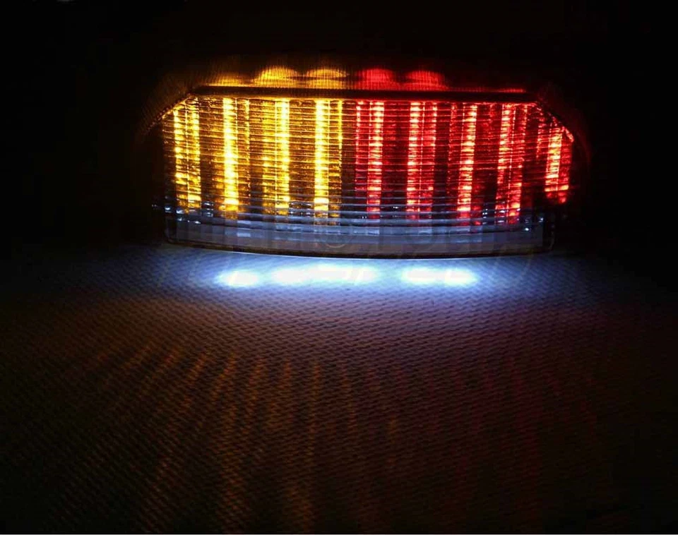 Luz trasera de señal de giro de freno LED de humo para Kawasaki Ninja ZX-7R 97 98 1996-2003 Foto 2 de 4