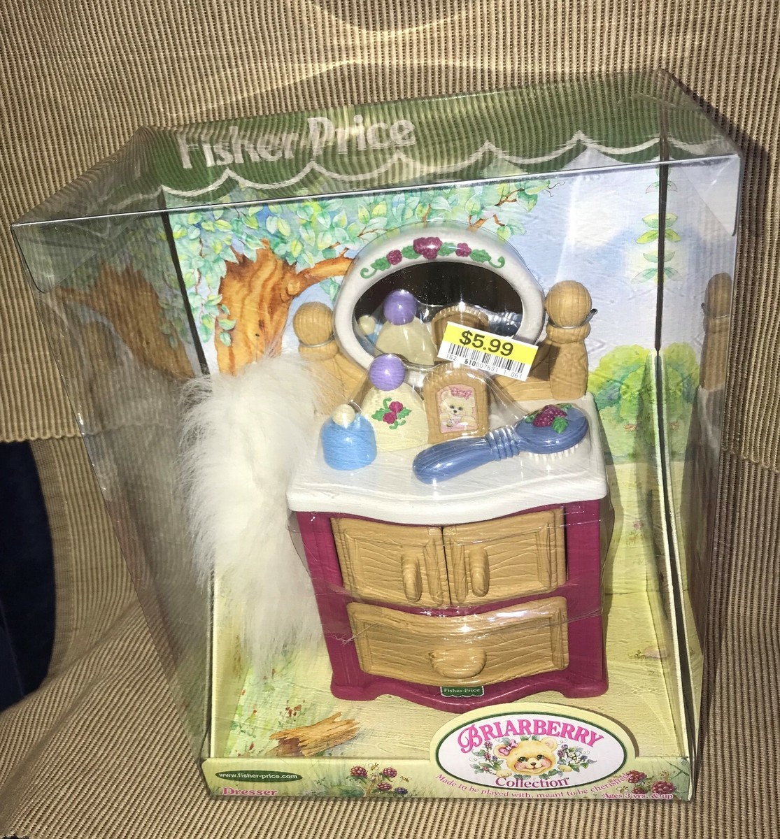 New Vintage 1999 Fisher Price Briarberry Bear Dresser