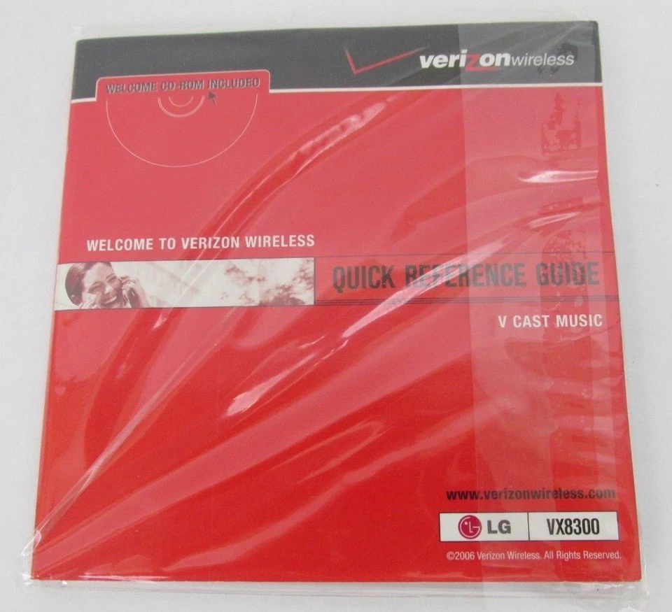 LG VX8300 Verizon Phone Quick Reference Guide and CD - Image 2 of 3