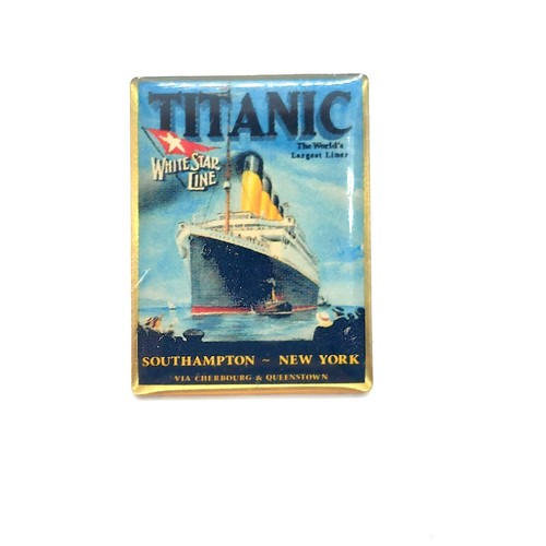 Titanic White Star Line Pin Revers Emaille Sammlerstück