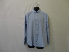 Kenneth Cole Reaction Checks Blue Long Sleeve Dress Shirt Size 16 34-35 