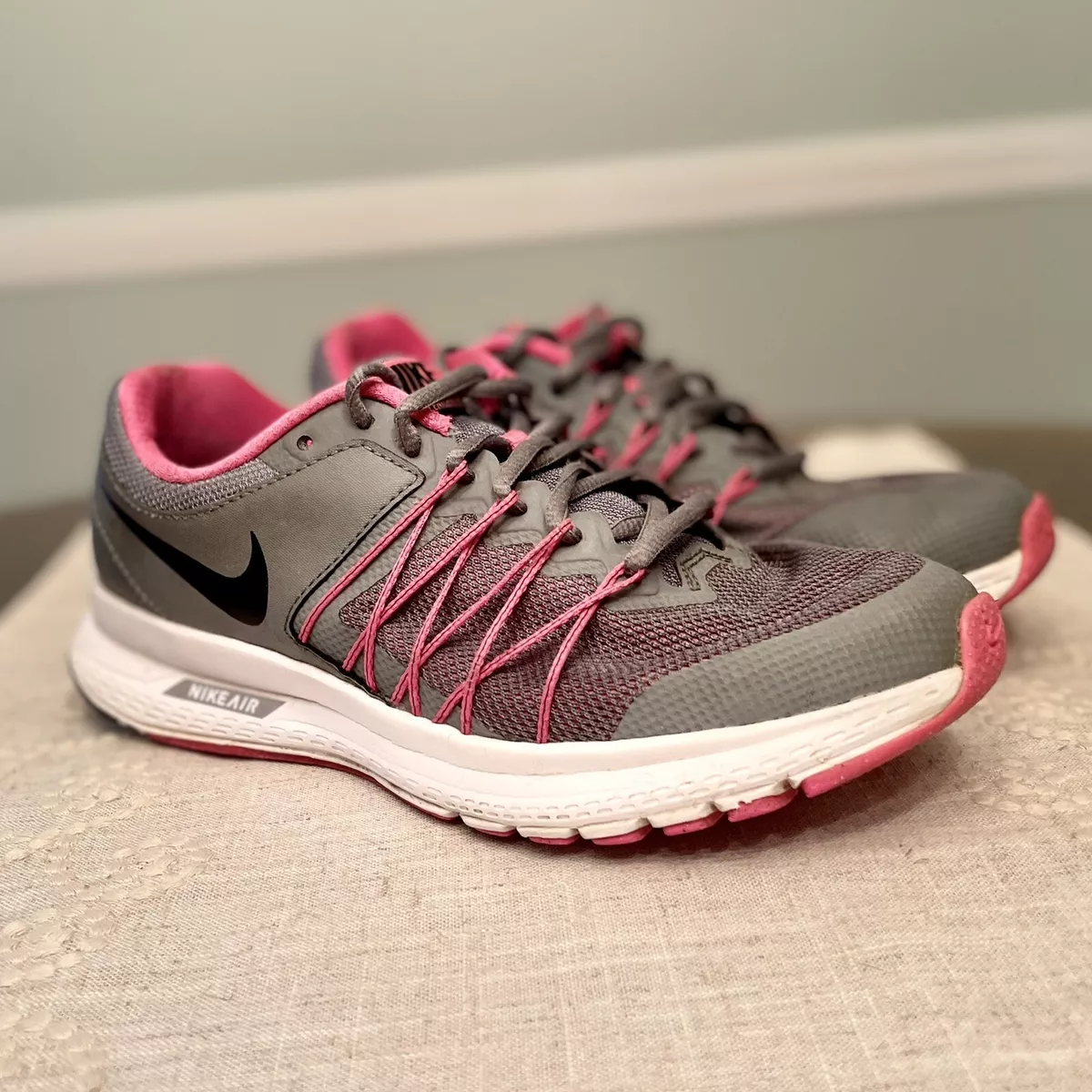 preparar Negociar Mencionar Nike Air Relentless 6 843882-002 Running Shoes Women's Size 7.5 Gray Pink  EUC | eBay