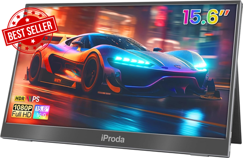 15.6" Portable Monitor 1080P FHD Screen Extender for Laptop PC Mac PS5 Xbox - Picture 12 of 12