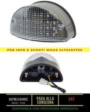 Fanale posteriore moto a LED in vetro trasparente per Kawasaki ZR 750 CD Zephyr