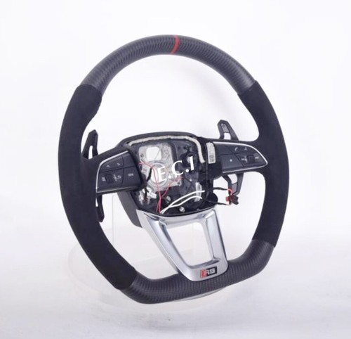 OEM AUDI RSQ8 RSQ7 SQ8 SQ7 RS AUDISPORT CARBON FIBER HEAT STEERING WHEEL - Picture 2 of 5