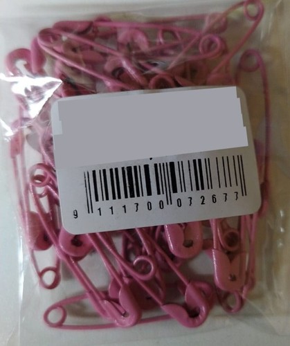Coloured Safety Pins 27mm x40 Per Pack in 8 Colour Options - Picture 26 of 36