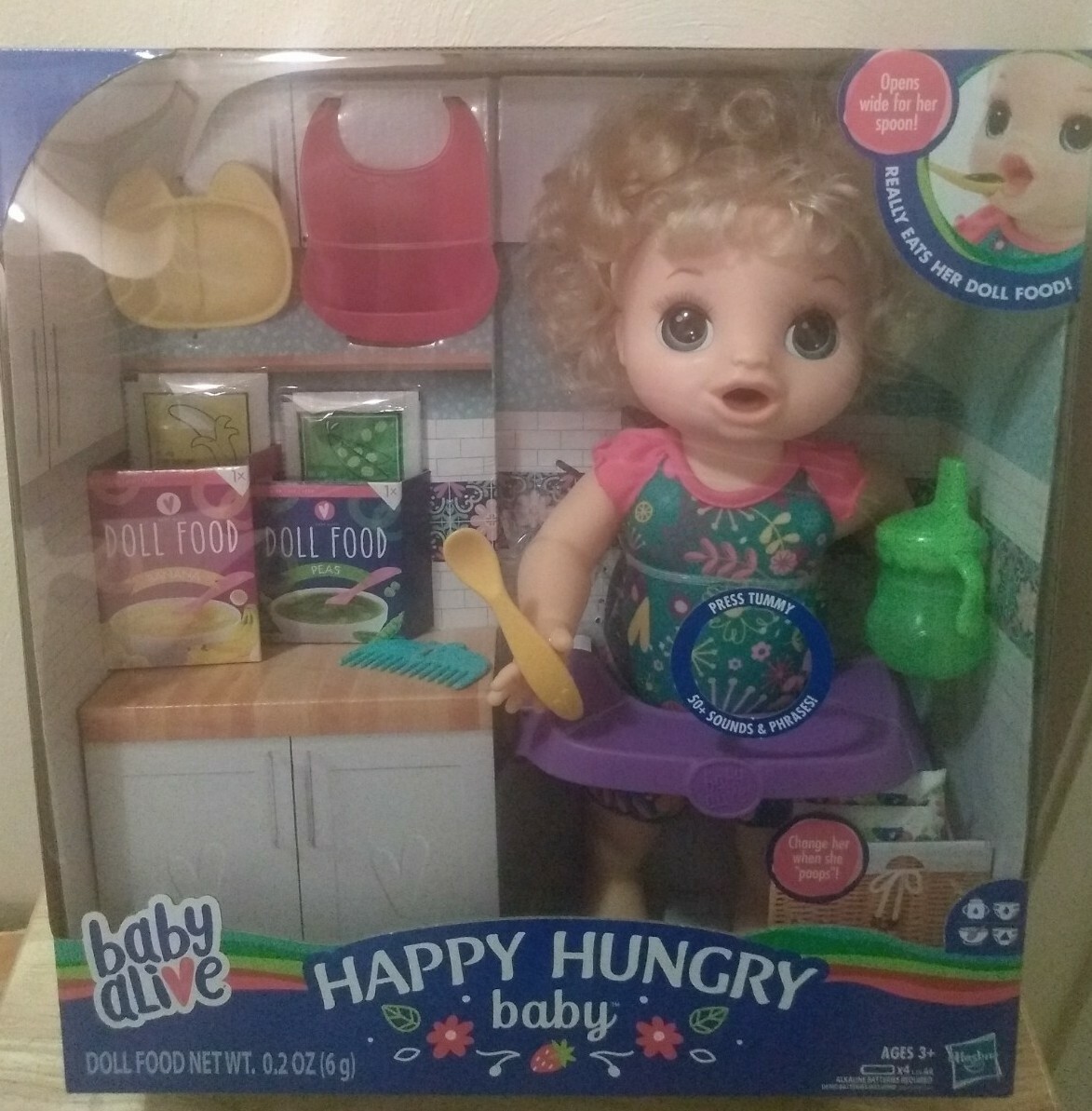 baby alive doll blonde curly hair