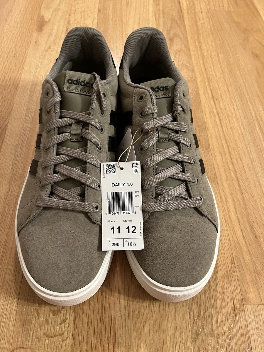 New Adidas Men's Size 11 Daily 4.0 Sneakers Clay & Black