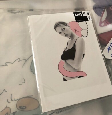 Last one* Not Available Anywhere Kaws Kate Moss NGV Postcard