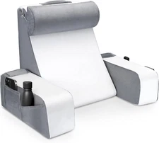 Reading Pillow for Sitting in Bed Adult, Back Pillow for Bed Sitting Up, Full Su