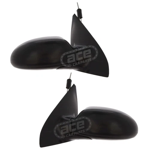 Cable Control Wing Door Mirrors Ford Focus Mk1 1998-2005 With Primed Covers Pair