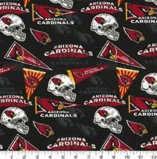 Arizona Cardinals NFL Football Retro 44" Cotton Fabric