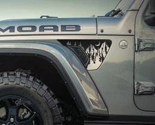 x2 Fender Vent Vinyl Decal Sticker Fits Jeep Wrangler JL/Jeep Gladiator JT 2018+