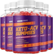 (5 Pack) Transform Keto ACV Gummies Advanced Formula (300 Gummies)