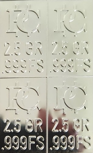 Precious Metals Twenty 2.5 Grain Bars That Snap Apart .999 Silver Bullion Stamp - Picture 3 of 5