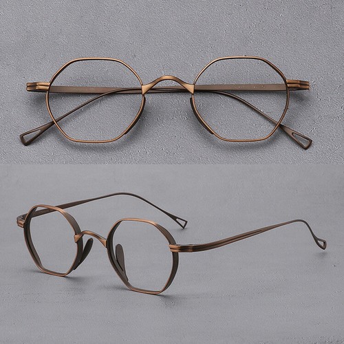 Brillengestell elliptisch reines Titan Vollrand Brille Damen Vintage Männer - Bild 9 von 16
