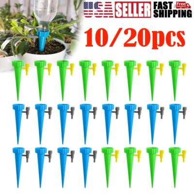 10/20x Self Watering Spikes Automatic Irrigation Watering Drip System for Plants