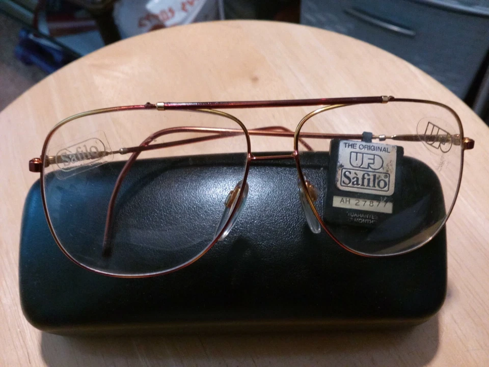 "NEW" SAFILO UFO Vintage 3105 Super Lite-Weight 03E 58-13 Aviator ITALY SALE! - Image 2 of 4