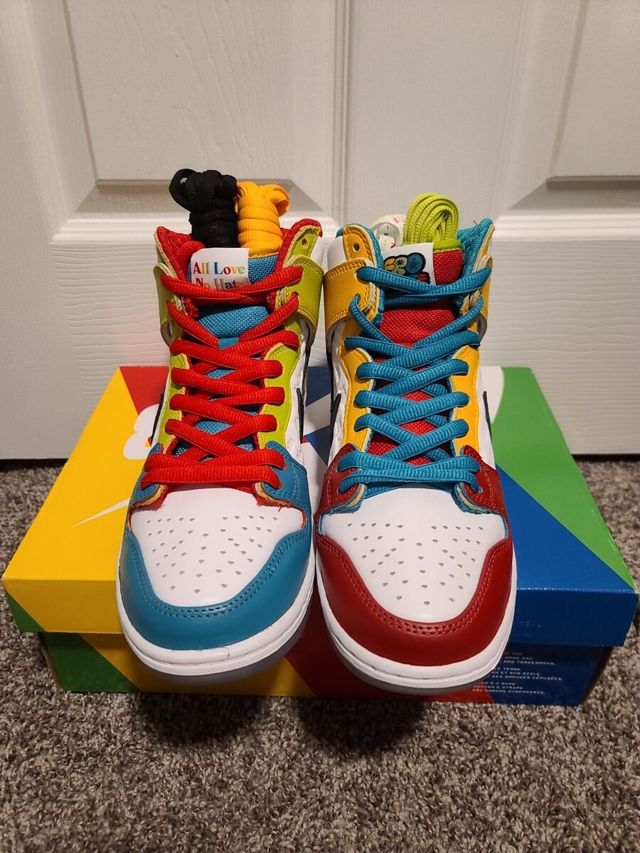 Nike Dunk High SB x FroSkate All Love No Hate 2022 Men's Nike Dunk High SB x FroSkate All Love No Hate 2022 Men's