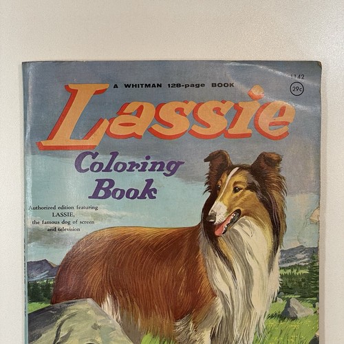 Vintage Coloring Book Lassie Whitman 128 Page MGM Studios - Picture 3 of 17