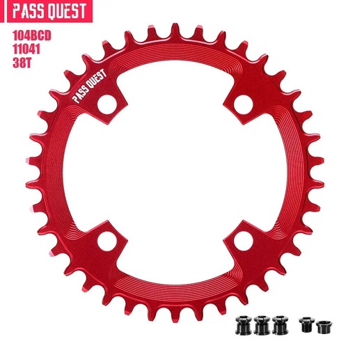 104BCD MTB Bicycle Round Chainring Crown 32T-48T Plate 4 Bolts Chainwheel - Picture 37 of 43