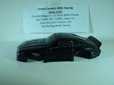 HO scale Slot Car Custom Resin body Black Chevy IROC Racing Camaro Fits AFX 1.5