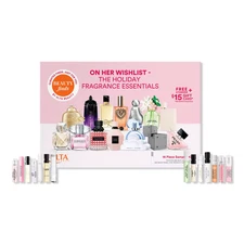 Ulta Beauty On Her Wishlist Holiday Fragrance 14pc Perfume Kit $15 Gift Card