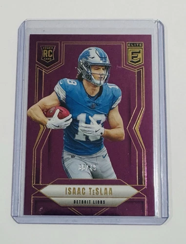 2025 Donruss Elite Football Purple Isaac TeSlaa #117