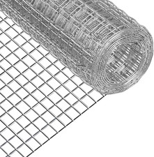 Hardware Cloth,Chicken Wire Fence,1/2 inch 15.7in x 6ft Galvanized Welded Cage W
