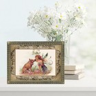 Victorian Christmas Fairy With A Pig Cotton Fabric Quilt Block Sewing Applique — photo 2