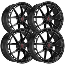 Set Of 4 Tis 504b 17x7.5 5x4.5 35mm Gloss Black Wheels Rims 17 Inch