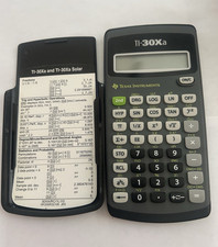 Texas Instruments TI-30Xa Scientific Handheld Calculator, LCD Display, Battery
