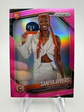 2025 WNBA Prizm SANIYA RIVERS Rookie Variation Pink Prizm /175 #150