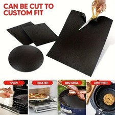 Heavy Duty Teflon Oven Liner Protector Sheet Mat Non Stick Reusable Cooker BBQ