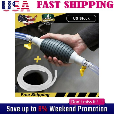 #ad #ad Siphon Hand Pump Portable Manual Car Fuel Transfer Pump for Gas Gasoline Petrol $7.50