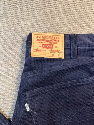 Vintage Levi's 505 1517 Corduroy Mens 31x34 (30x34) Blue Regular