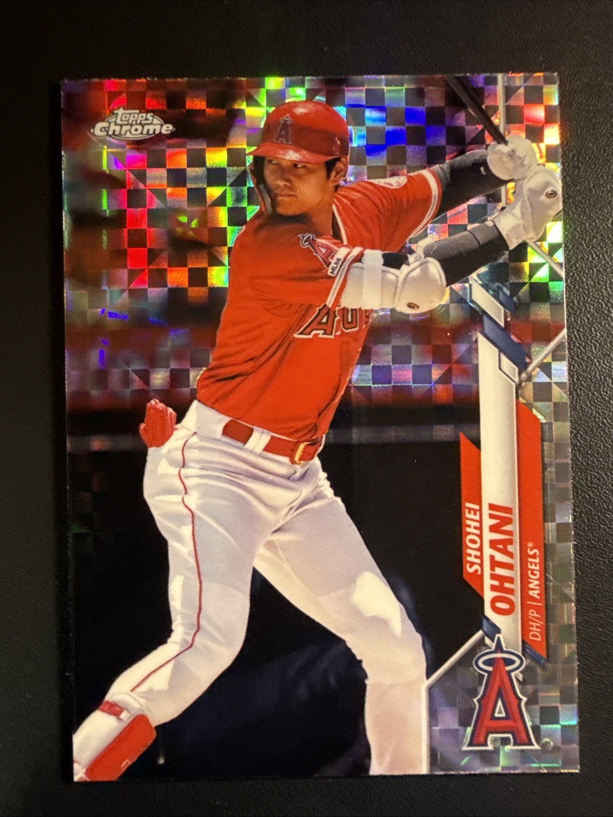 2020 Topps Chrome Baseball Shohei Ohtani #21 X-Fractor Angels Dodgers Refractor