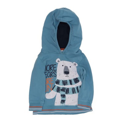 Topomini, Kapuzenpullover, Größe: 86, Blau/Weiß/Schwarz, Baumwolle, Print #oTb