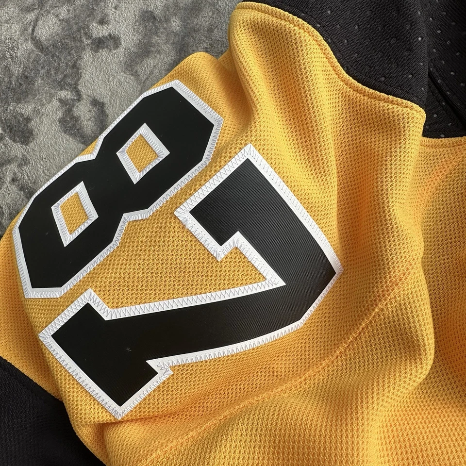 Camiseta deportiva de hockey Adidas Sidney Crosby Climalite para hombre talla 50 Pittsburgh Penguins Foto 4 de 4