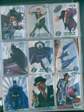 Fleer 1995 Metal Batman Forever Complete Silver Flashers, Base & Chase Card Sets