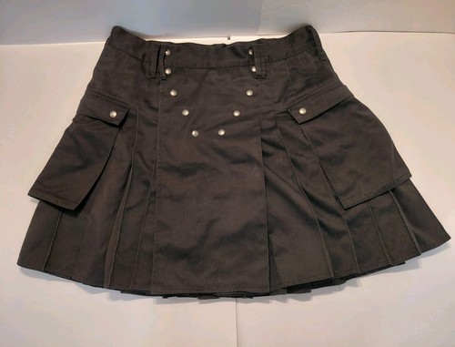 Utilikilts Utility Kilt Mens Sz 40 Black Spartan Tactical Cargo Goth Kilt Sz 42