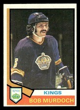 1974 TOPPS BOB MURDOCH 194 EXMT RC HOCKEY LOS ANGELES KINGS